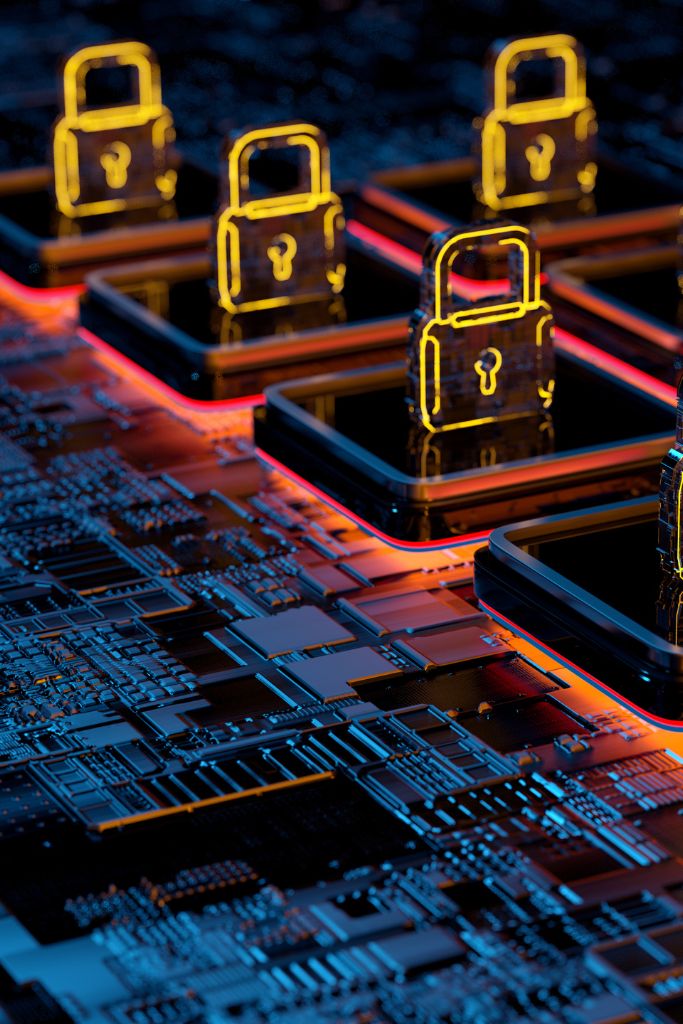 A close-up of advanced network security solutions, emphasizing the importance of IT network services in Louisville. Our professionals provide comprehensive support to secure and enhance business operations