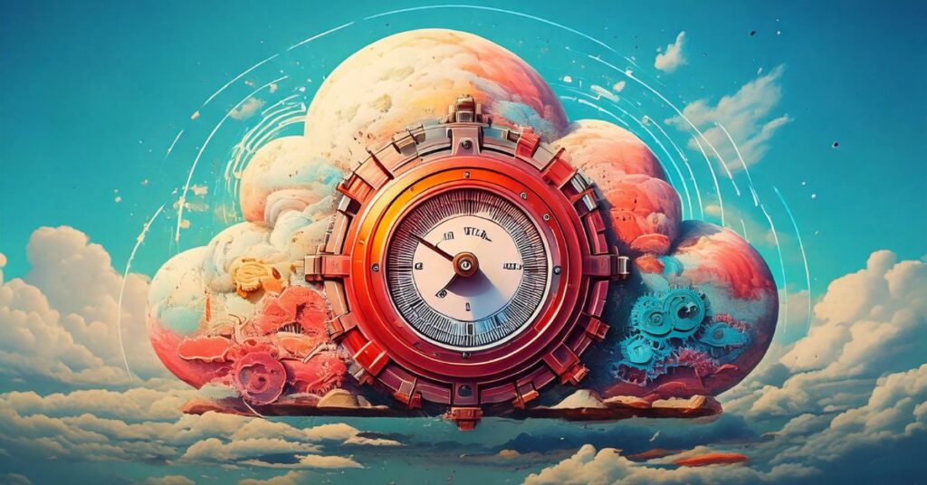 A cloud icon with gears and a “Readiness Meter” overlaid.